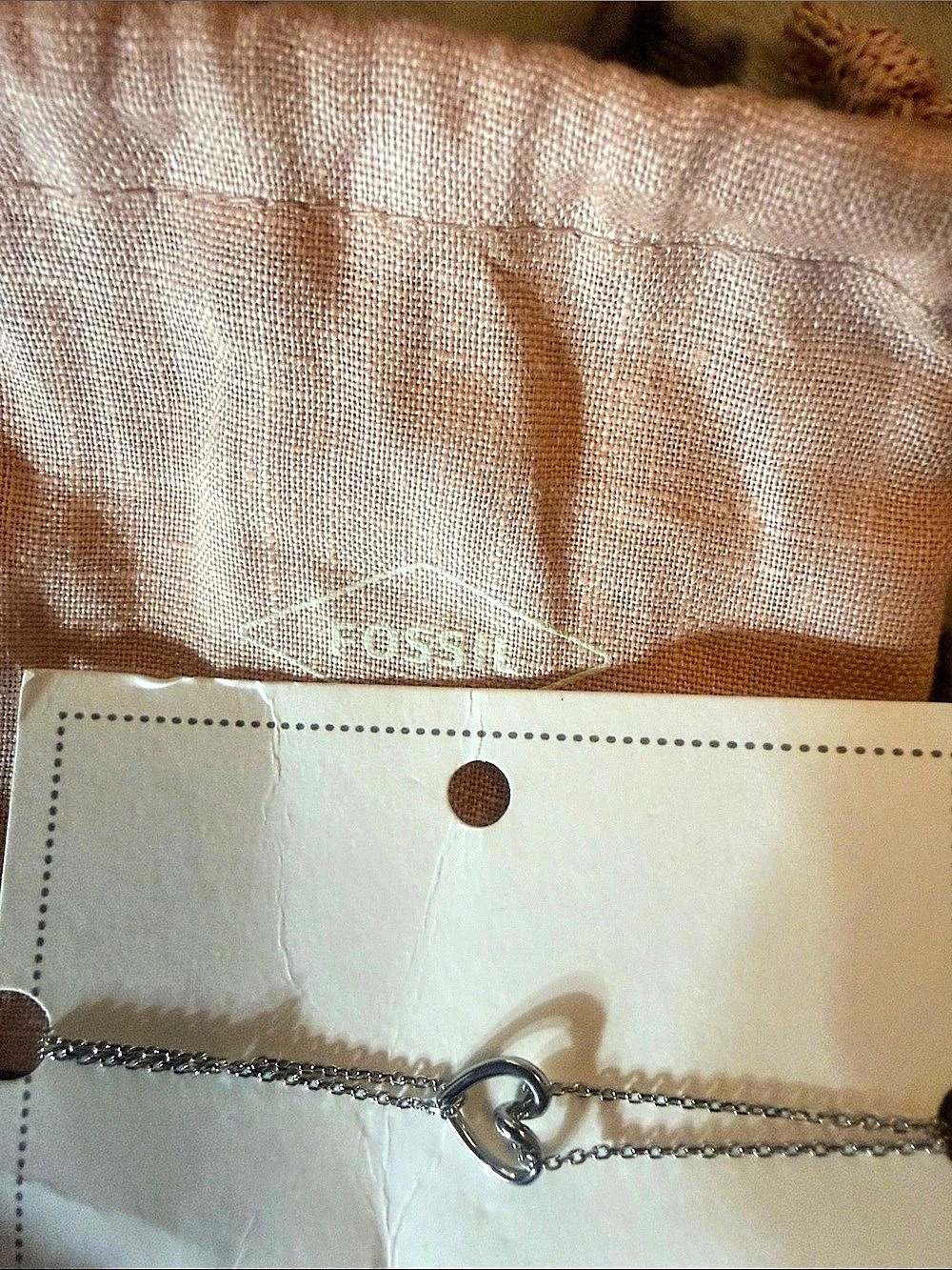 Fossil Sawyer Stainless Steel Chain Bracelet JOF00615040 Silver Tone